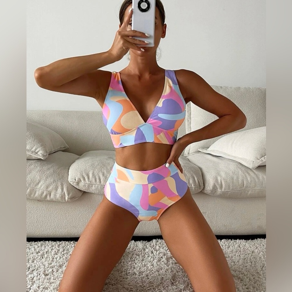 SHEIN 2 piece high waisted bikini